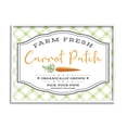 thumbnail image 1 of Stupell Industries Farm Fresh Carrot Patch Country Sign Green Plaid, 16 x 20, Designed by AE Design, 1 of 6
