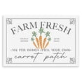 thumbnail image 1 of Farm Fresh Carrot Patch Seasonal Springtime Vegetables Wall Plaque Art, 19 x 13, Made In USA - By JJ Design House LLC, 1 of 6