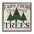 thumbnail image 1 of Stupell Industries Farm Fresh Christmas Trees Holiday Painting Brown Floater Framed Canvas Art Print Wall Art, 18 x 18, 1 of 9