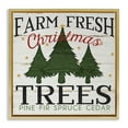 thumbnail image 1 of Stupell Industries Farm Fresh Christmas Trees Holiday Painting Gold Floater Framed Canvas Art Print Wall Art, 25 x 25, 1 of 9