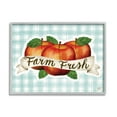 thumbnail image 1 of Stupell Industries Farm Fresh Red Apples over Blue Farm Plaid, 11 x 14, Designed by Jackie Quigley, 1 of 7