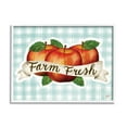 thumbnail image 1 of Stupell Industries Farm Fresh Red Apples over Blue Farm Plaid, 24 x 30, Designed by Jackie Quigley, 1 of 1