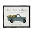 thumbnail image 1 of Stupell Industries Farm Fresh Sunflowers Rustic Pickup Truck Sign Graphic Art Jet Black Floating Framed Canvas Print Wall Art, Design by Natalie Carpentieri, 1 of 5
