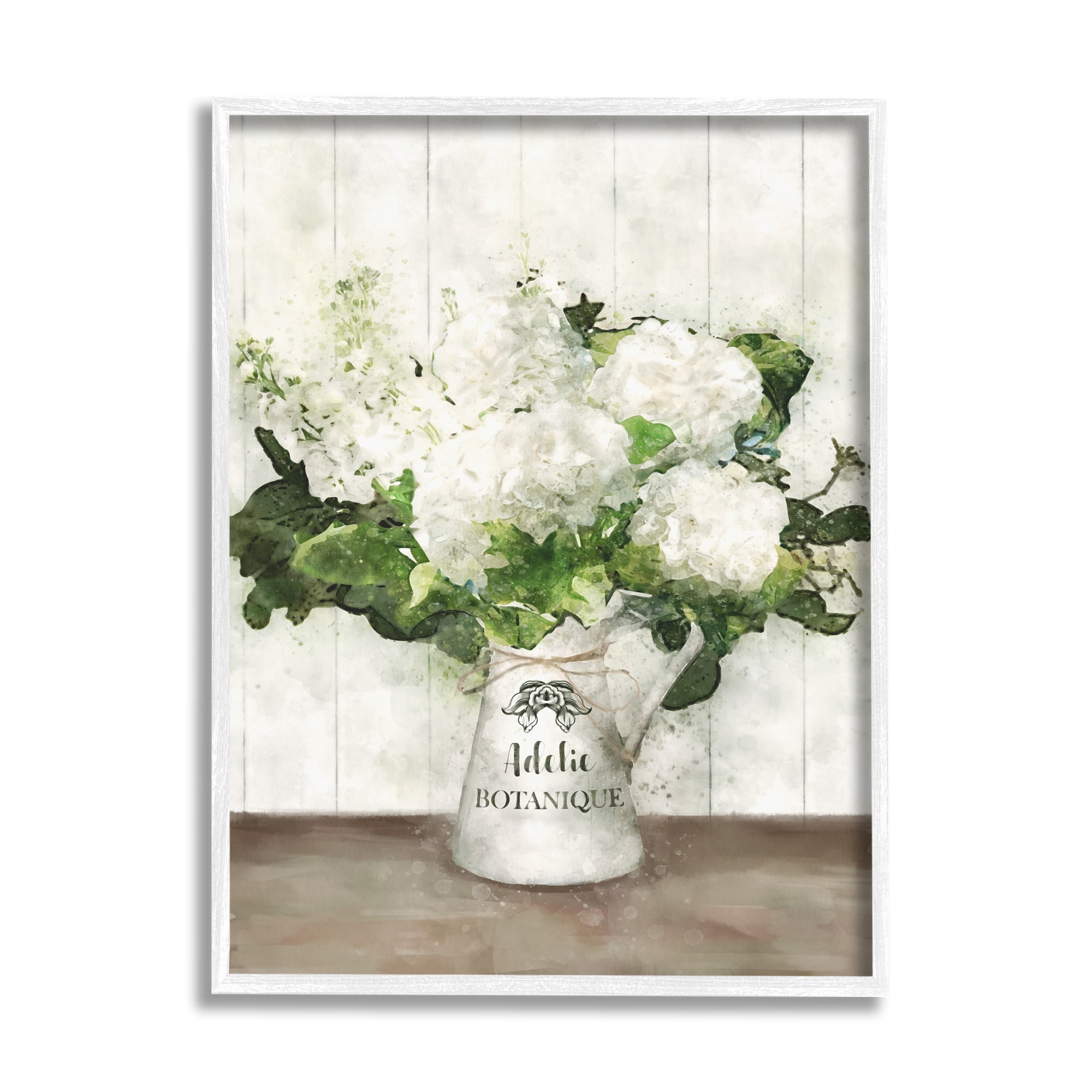 Stupell Industries Farm Fresh White Florals in Antique Milk Pitcher, 24 x 30,Design by Ziwei Li