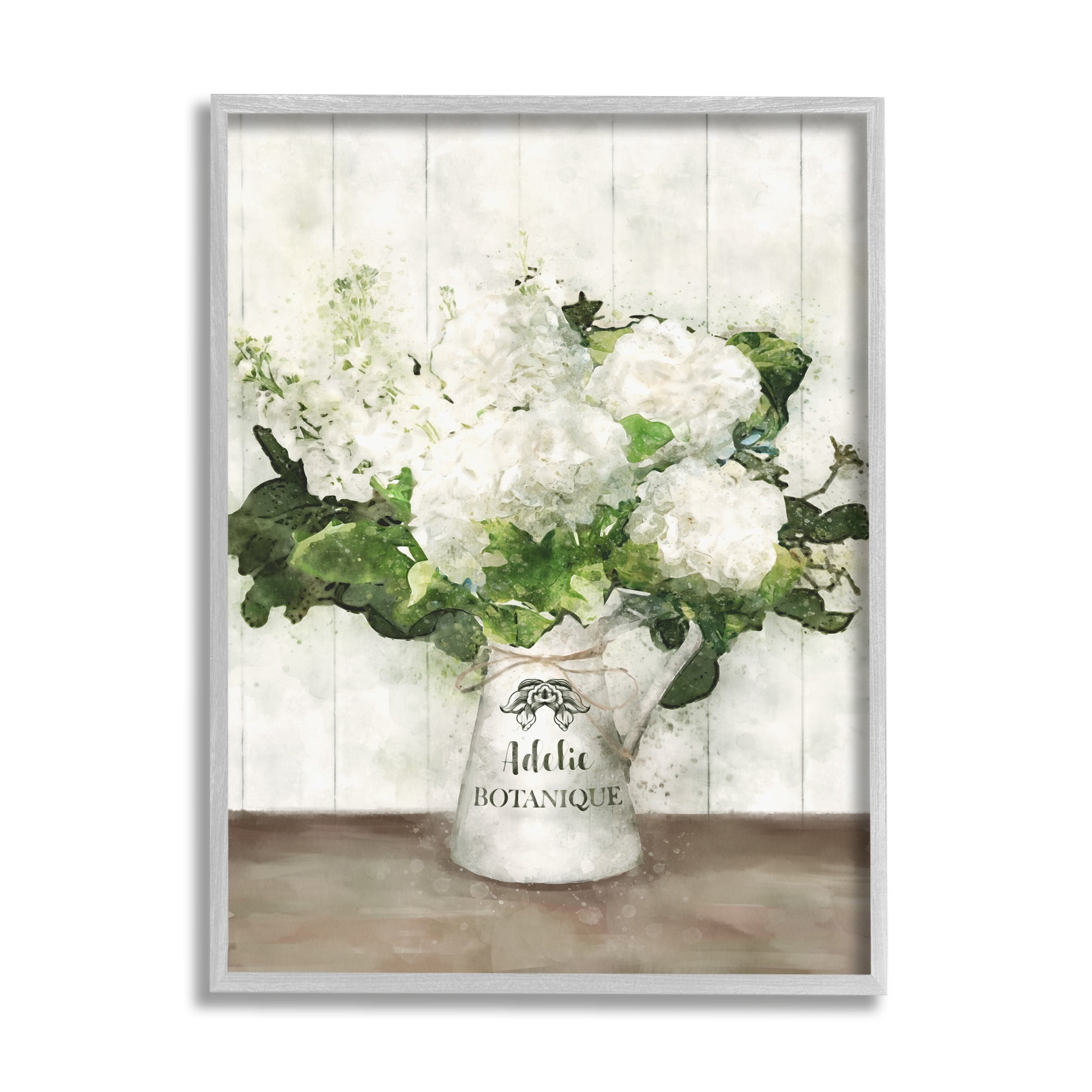 Stupell Industries Farm Fresh White Florals in Antique Milk Pitcher Designed by Ziwei Li
