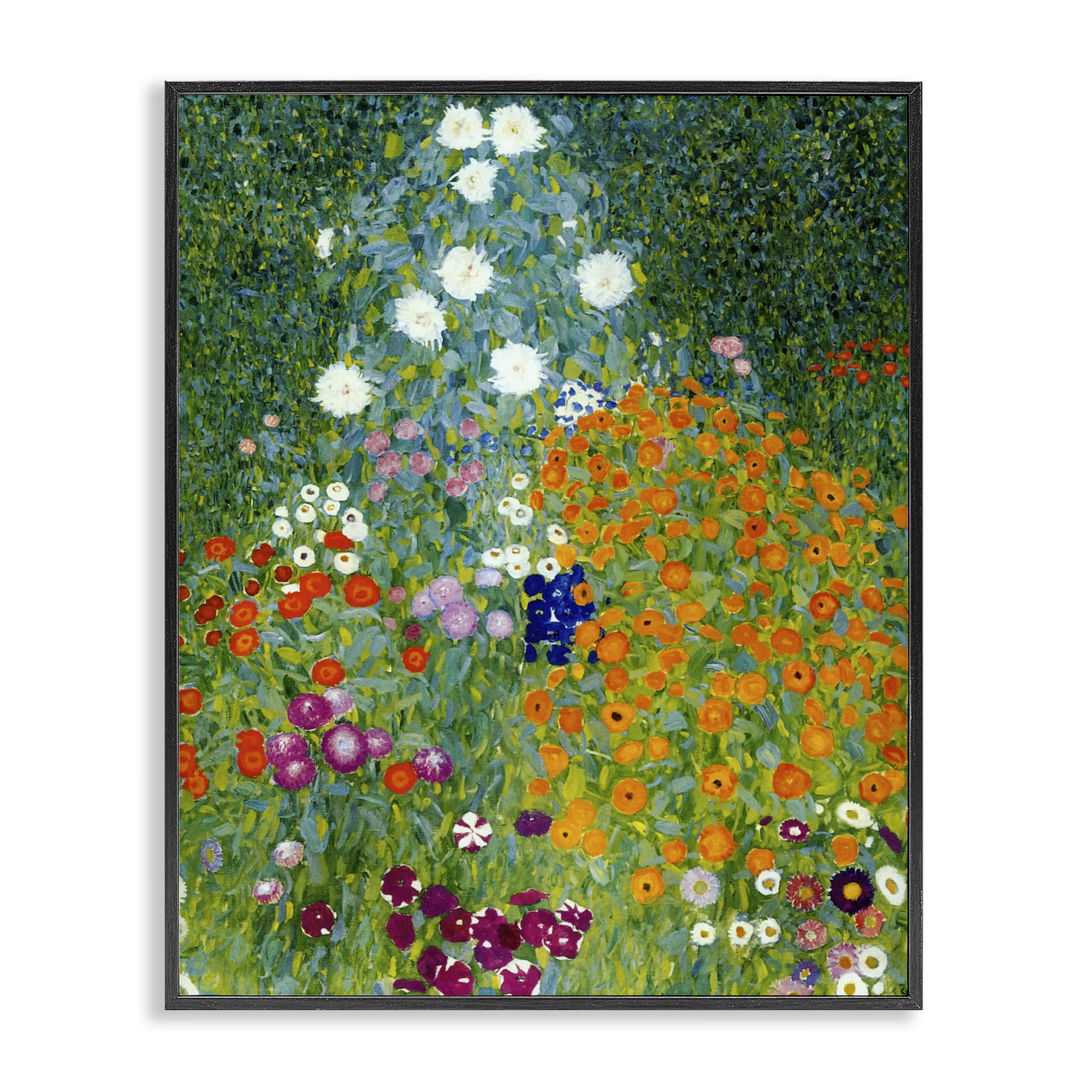 Stupell Industries Farm Garden Classic Klimt Black Framed Giclee Art, design by Vintage Hustle