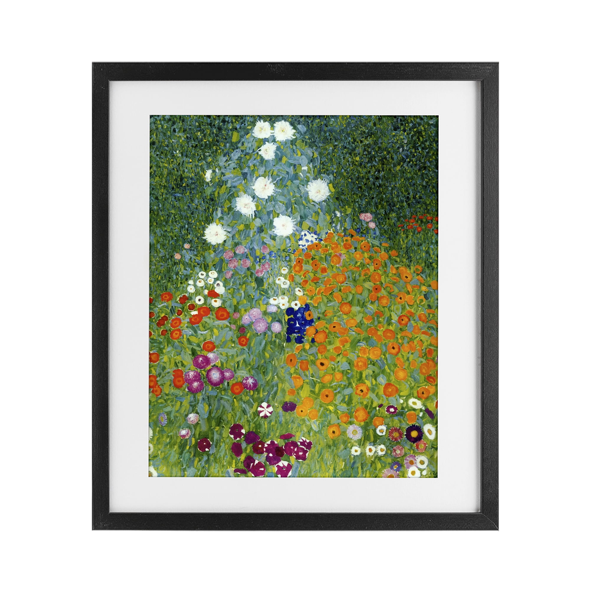 Stupell Industries Farm Garden Classic Klimt Black Framed Print Under Glass, design by Vintage Hustle