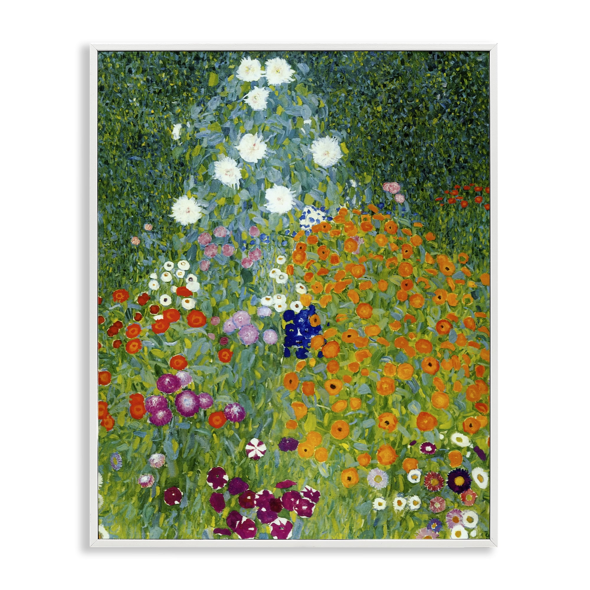 Stupell Industries Farm Garden Classic Klimt White Framed Giclee Art, design by Vintage Hustle