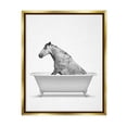 thumbnail image 1 of Stupell Industries Farm Horse Bathtub Animal Animals & Insects Painting Gold Floater Framed Art Print Wall Art, 1 of 6