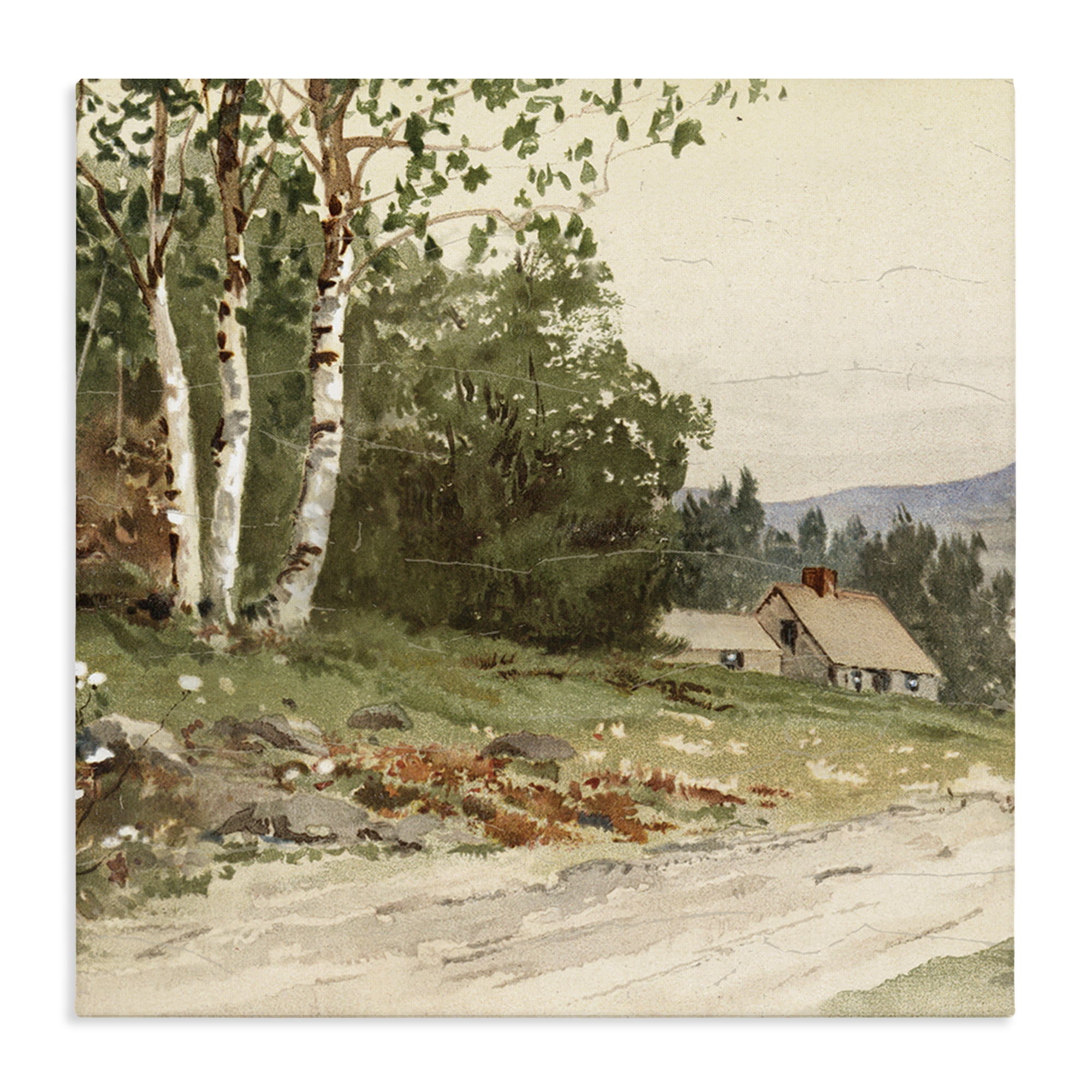 Stupell Industries Farm House Dirt Road Canvas Wall Art, design by Lula Bijoux & co.