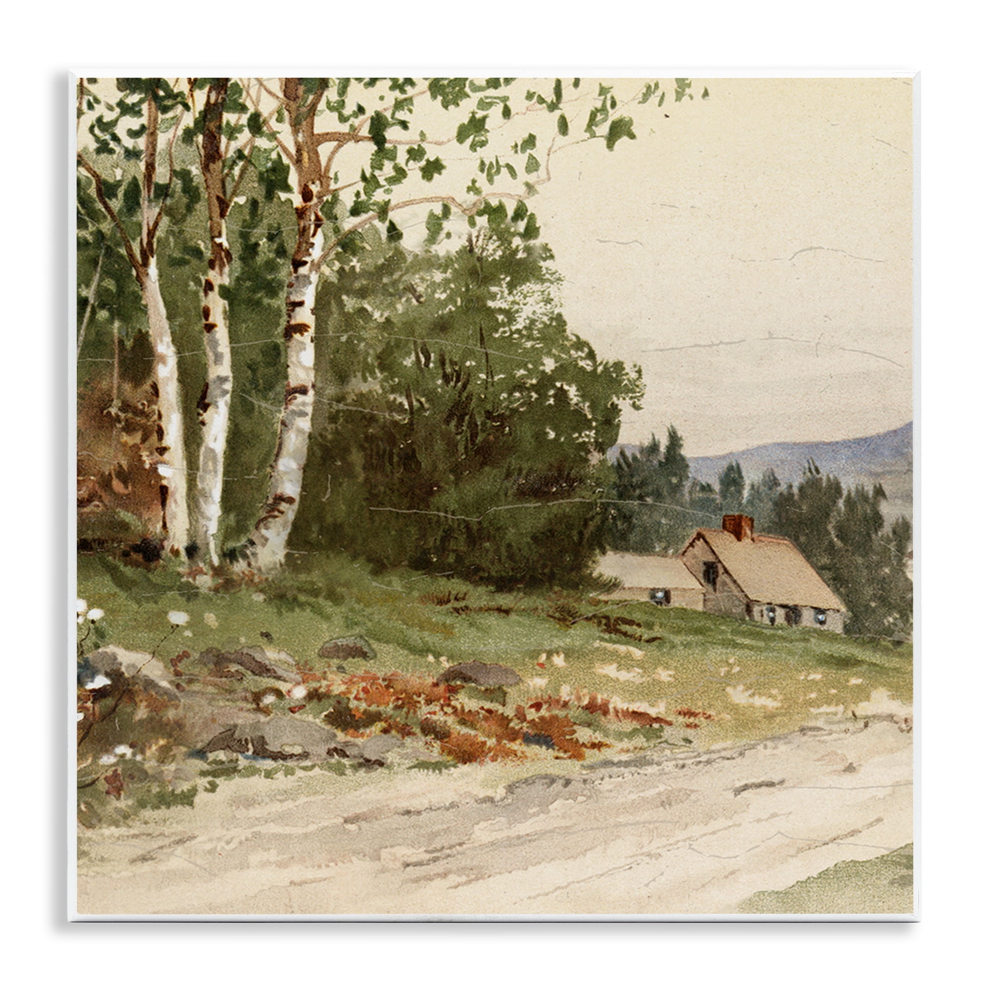 Stupell Industries Farm House Dirt Road Wall Plaque Art, design by Lula Bijoux & co.