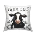 thumbnail image 1 of Stupell Industries Farm Life Dairy Cow Sign Wildflower Florals Farmhouse Off-White,18 x 7 x 18 Decorative Pillows, 1 of 6