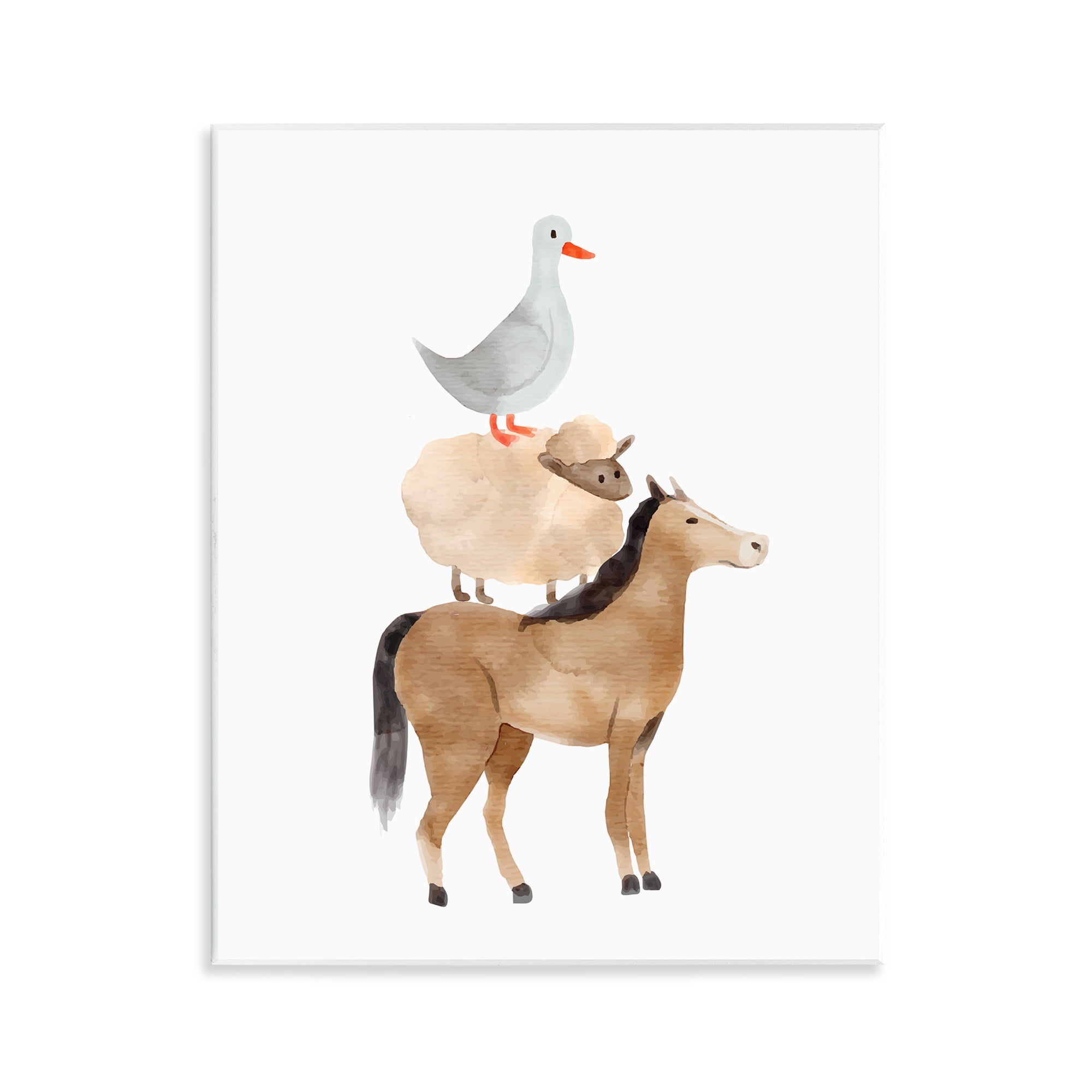 Stupell Industries Farm Life Stack Wall Plaque Art, design by Kim Allen