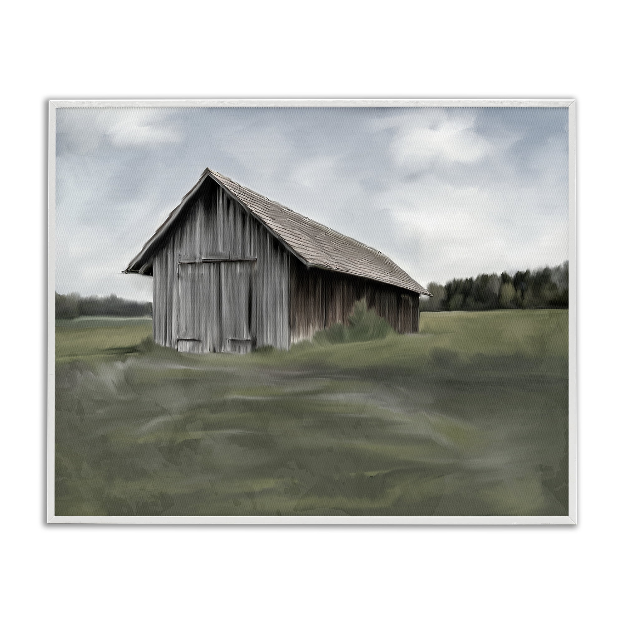 Stupell Industries Farm's Back Pasture White Framed Giclee Art, design by Kim Allen