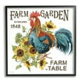 thumbnail image 1 of Stupell Industries Farm to Table Rooster Botanical & Floral Painting Black Framed Art Print Wall Art, 24 x 24, 1 of 9