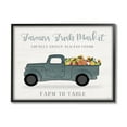 thumbnail image 1 of Stupell Industries Farmers Fresh Market Assorted Produce Rustic Sign Graphic Art Black Framed Art Print Wall Art, Design by Natalie Carpentieri, 1 of 5