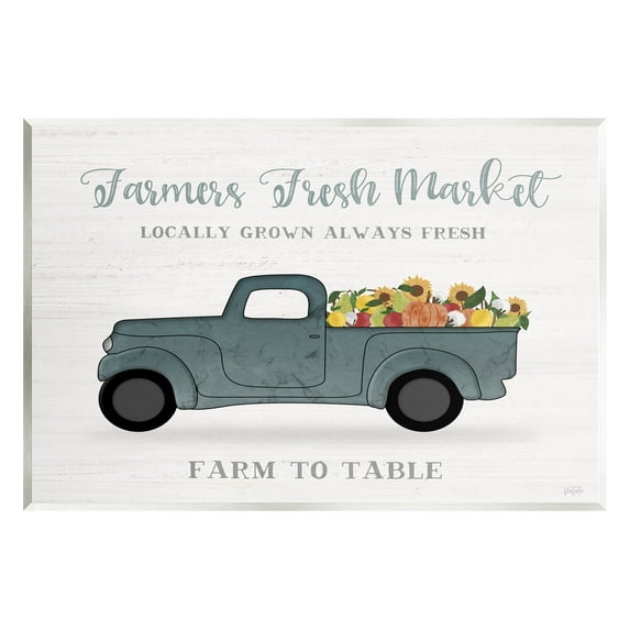 Stupell Industries Farmers Fresh Market Truck Graphic Art Unframed Art Print Wall Art, Design by Natalie Carpentieri