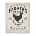 thumbnail image 1 of Stupell Industries Farmers Market Rooster Animal Rustic Textured Word Design Wall Plaque Art by Stephanie Workman Marrott, 1 of 6