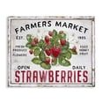 thumbnail image 1 of Stupell Industries Rustic Lodge Farmers Market Strawberries Canvas Art, 40 x 30, by Creatif Belle, 1 of 8