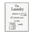 thumbnail image 1 of Stupell Industries Farmhouse All Comes Out Laundry Gray Framed Giclee Art, 24 x 30, by Carol Robinson, 1 of 8