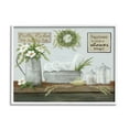 thumbnail image 1 of Stupell Industries Farmhouse Bathroom Counter Still Life Motivational Phrases Paintings White Framed Art Print Wall Art, 20x16, by Pam Britton, 1 of 8