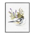 thumbnail image 1 of Stupell Industries Farmhouse Bird & Floral Teacup Black Framed Giclee Art, 11 x 14, by Kelley Talent, 1 of 7