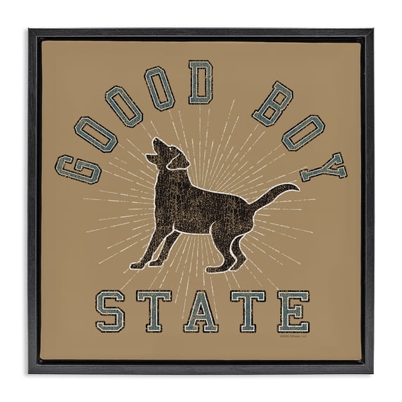Stupell Industries Farmhouse Black Floating Frame Canvas Art, 18 x 18, by Spirit Animals/Life Is High