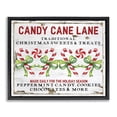 thumbnail image 1 of Stupell Industries Farmhouse Candy Cane Lane Sign Black Floating Frame Canvas Art, 21 x 17, by Creatif Belle, 1 of 8