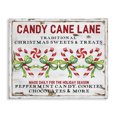 thumbnail image 1 of Stupell Industries Farmhouse Candy Cane Lane Sign Canvas Art, 20 x 16, by Creatif Belle, 1 of 8