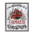 thumbnail image 1 of Stupell Industries Farmhouse Farmhouse Christmas Dreaming Gray Floating Frame Canvas Art, 25 x 31, by Creatif Belle, 1 of 8