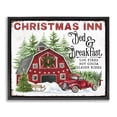 thumbnail image 1 of Stupell Industries Farmhouse Christmas Inn Shop Black Floating Frame Canvas Art, 21 x 17, by Creatif Belle, 1 of 8