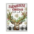 thumbnail image 1 of Stupell Industries Farmhouse Christmas with Plaid Holiday Painting White Framed Art Print Wall Art, 24 x 30, 1 of 9