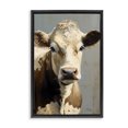 thumbnail image 1 of Stupell Industries Rustic Lodge Farmhouse Cow with Gentle Gaze Black Floating Frame Canvas Art, 17 x 25, by Creative Studio, 1 of 8