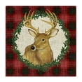 thumbnail image 1 of Stupell Industries Farmhouse Deer on Plaid & Wreath Canvas Art, 30 x 30, by Paul Brent, 1 of 8