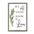 thumbnail image 1 of Stupell Industries Farmhouse Done In Love Proverb Brown Floating Frame Canvas Art, 21 x 31, by Amber Clarkson, 1 of 7