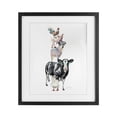 thumbnail image 1 of Stupell Industries Farmhouse Farm Animal Family Black Framed Print Under Glass, 13 x 16, by Jean Plout, 1 of 8