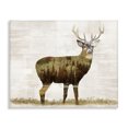 thumbnail image 1 of Stupell Industries Farmhouse Forest Pattern Deer Canvas Art, 30 x 24, by Amber Sterling, 1 of 8