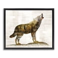 thumbnail image 1 of Stupell Industries Farmhouse Forest Pattern Wolf Black Floating Frame Canvas Art, 21 x 17, by Amber Sterling, 1 of 8
