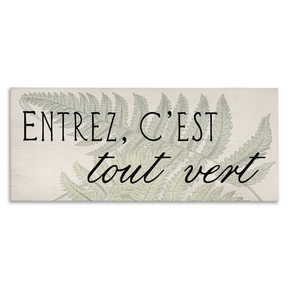 Stupell Industries Farmhouse French It's All Green Canvas Art, 24 x 10, by Lil' Rue