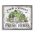 thumbnail image 1 of Stupell Industries French Country Farmhouse Fresh Herbs Gray Floating Frame Canvas Art, 31 x 25, by Creatif Belle, 1 of 8