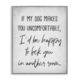 thumbnail image 1 of Stupell Industries Farmhouse Funny Dog Makes You Uncomfortable Gray Framed Giclee Art, 16 x 20, by Lil' Rue, 1 of 7