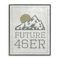 thumbnail image 1 of Stupell Industries Farmhouse Future 46er Hiking Adirondacks Black Framed Giclee Art, 11 x 14, by Lil' Rue, 1 of 7
