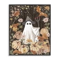 thumbnail image 1 of Stupell Industries Farmhouse Ghost in Floral Pumpkin Patch Black Framed Giclee Art, 11 x 14, by Melissa Wang, 1 of 7