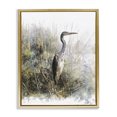 thumbnail image 1 of Stupell Industries Farmhouse Heron Bird Water's Edge Pond Gold Floating Frame Canvas Art, 25 x 31, by Pip Wilson, 1 of 7