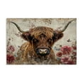thumbnail image 1 of Stupell Industries Farmhouse Highland Cow in Spring Canvas Art, 30 x 20, by LSR Design Studio, 1 of 8