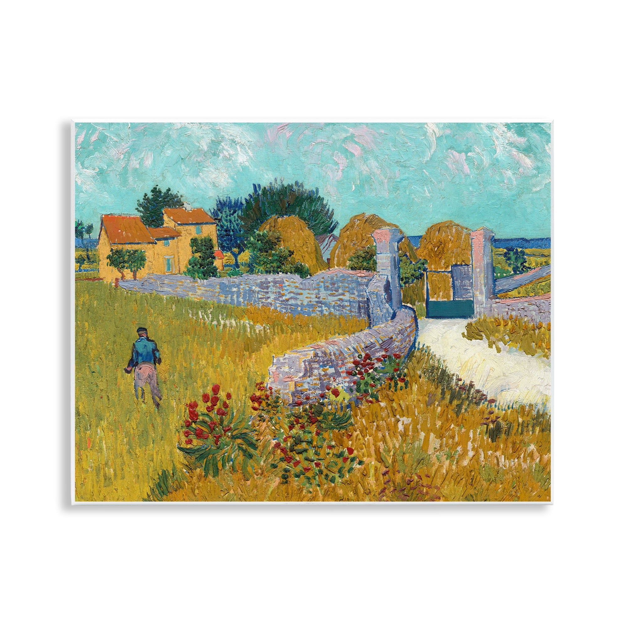 Stupell Industries Farmhouse In Provence Wall Plaque Art, design by Vincent Van Gogh