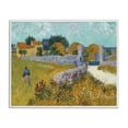 thumbnail image 1 of Stupell Industries Transitional Farmhouse In Provence White Framed Giclee Art, 14 x 11, by Vincent Van Gogh, 1 of 8