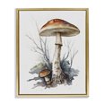thumbnail image 1 of Stupell Industries Farmhouse Mushroom Watercolor Splash Gold Floating Frame Canvas Art, 17 x 21, by Petals Prints Design, 1 of 8