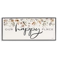 thumbnail image 1 of Stupell Industries Farmhouse Our Happy Place Florals Black Framed Giclee Art, 24 x 10, by Marla Rae, 1 of 8