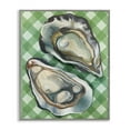 thumbnail image 1 of Stupell Industries Farmhouse Oysters on Green Plaid Gray Framed Giclee Art, 16 x 20, by Lil' Rue, 1 of 8